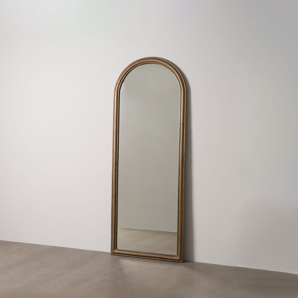 Espelho Ouro Velho Aluminio Decoração 86 X 3 X 220 Cm