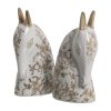 Figura Cavalo 2 M Branco-Castanho 14 X 8 X 26 Cm ( 2 unidades)