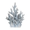 Figura Coral Azul Cerâmica Decoração 40