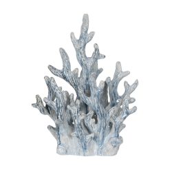 Figura Coral Azul Cerâmica Decoração 40