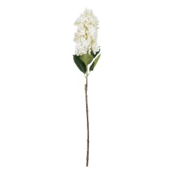 Flor Hortência Branco Tecido Decoração 74 Cm (12 unidades)