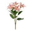 Flor Lirio Rosa Goma Decoração 58 Cm (6 unidades)