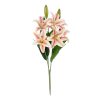 Flor Lirio Rosa Goma Decoração 59 Cm (8 unidades)