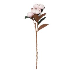 Flor Magnólia Rosa Goma Decoração 73 Cm (5 unidades)
