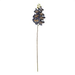 Flor Orquídea Azul Goma Decoração 95 Cm ( 24 unidades)