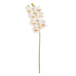 Flor Orquídea Branco Goma Decoração 71 Cm (4 unidades)