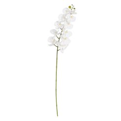 Flor Orquídea Branco Tecido Decoração 107 Cm (6 unidades)