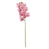 Flor Orquídea Rosa Goma Decoração 71 Cm (4 unidades)