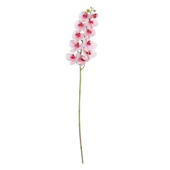 Flor Orquídea Rosa Tecido Decoração 107 Cm (6 unidades)