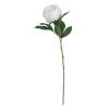 Flor Peónia Branco Poliéster-Polietileno 66 Cm ( 24 unidades)