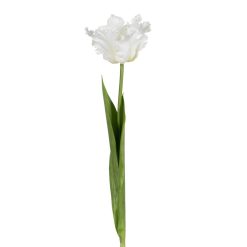 Alternative view of Flor Tulipa Branco Tecido Decoração 63 Cm (12 unidades)