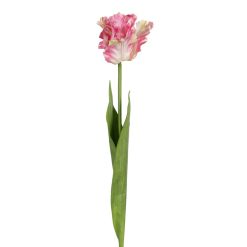 Alternative view of Flor Tulipa Rosa Tecido Decoração 63 Cm (12 unidades)