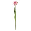 Flor Tulipa Rosa Tecido Decoração 63 Cm (12 unidades)