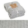 Manta Flanela-Jacquard Mid Century Cinza 130 X 160 Cm (2 Unidades)
