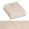 Manta Sherpa-Polar Bouclé Bege 130 X 160 Cm (2 Unidades)