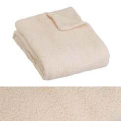 Manta Sherpa-Polar Bouclé Bege 130 X 160 Cm (2 Unidades)