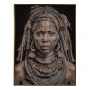 Quadro Africana Tecido Decoração 133 X 180 Cm