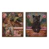 Quadro Leopardo-Pantera 2 M Tecido 85 X 100 Cm ( 2 unidades)