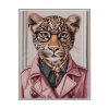 Quadro Leopardo Tecido 85 X 110 Cm
