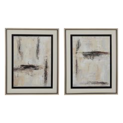 Quadro Pintura Abstrato 2 M 80 X 100 Cm ( 2 unidades)