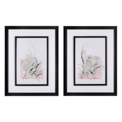 Quadro Pintura Abstrato 2 M Madeira 58 X 78 Cm