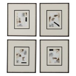 Quadro Pintura Abstrato 4 M 44 X 50 Cm (4 unidades)