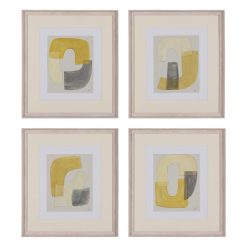 Quadro Pintura Abstrato 4 M 44 X 50 Cm (4 unidades)