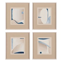 Quadro Pintura Abstrato 4 M 44 X 50 Cm (4 unidades)