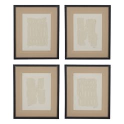 Quadro Pintura Abstrato 4 M 50 X 60 Cm (4 unidades)