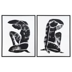 Quadro Pintura Figuras 2 M Lienzo 84 X 5 X 104 Cm ( 2 unidades)