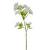 Rama Flores Branco Pvc Jardins 40 Cm ( 24 unidades)