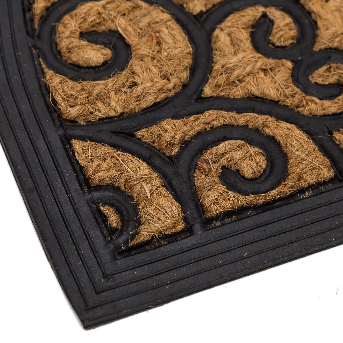 Tapede De Entrada Arabic Fibra De Coco E Goma 60 X 40 X 1 Cm (4 Unidades) - Image 2