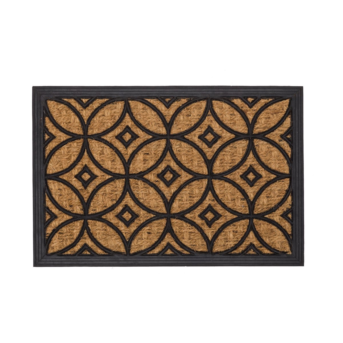 Tapede De Entrada Deco Fibra De Coco E Goma 60 X 40 X 1 Cm (4 Unidades)