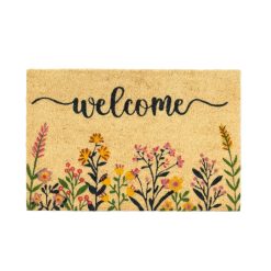 Tapede De Entrada Flora Fibra De Coco 60 X 40 X 1