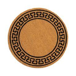 Tapede De Entrada Round Greca Fibra De Coco 60 X 60 X 1
