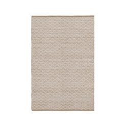 Tapete Branco-Natural Juta-Algodâo 160 X 240 Cm