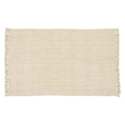 Tapete Crema Yute Altea Decoração 200 X 290 Cm