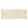 Tapete Crema Yute Altea Decoração 70 X 170 Cm
