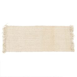 Tapete Crema Yute Altea Decoração 70 X 170 Cm