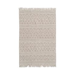 Tapete Creme Tecido Decoração 160 X 230 Cm