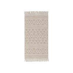 Tapete Creme Tecido Decoração 80 X 150 Cm