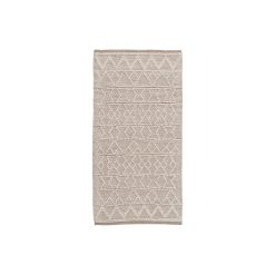 Tapete Creme Tecido Decoração 80 X 150 Cm