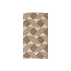 Tapete Multicolor Lã-Algodão Decoração 80 X 150 Cm