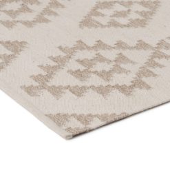 Alternative view of Tapete Natural Branco Lã-Algodão 160 X 230 Cm