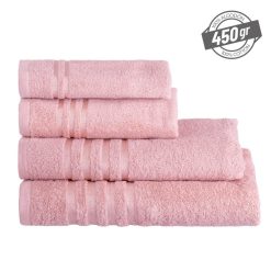 Toalha. Chuveiro. 100% Algodão Rosa 70 X 140 Cm (2 Unidades)