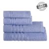 Toalha. Toucador 100% Algodão Azul 30 X 50 Cm (6 Unidades)
