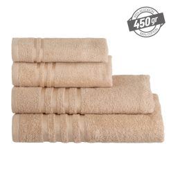 Toalha. Toucador 100% Algodão Bege 30 X 50 Cm (6 Unidades)