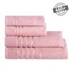 Toalha. Toucador 100% Algodão Rosa 30 X 50 Cm (6 Unidades)