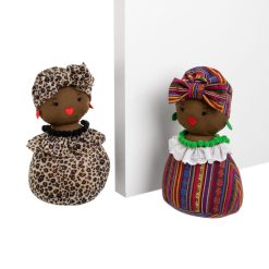 Travao De Porta Africana 2 Modelos 18 X 16 X 32 Cm (2 Unidades)