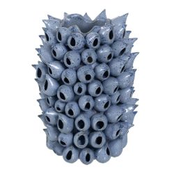 Vaso Azul Cerâmica Decoração 33